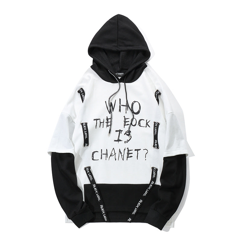 Autumn Men Graffiti Oversize Hoodies Hip-hop Round Neck Cotton Hoodie - ARCHSHOPE