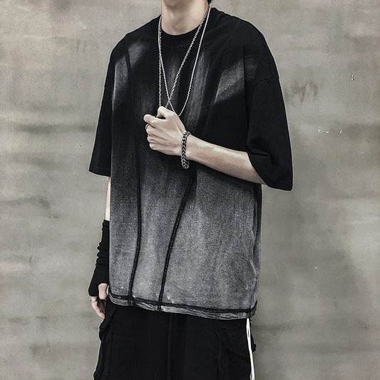 Dark water washing process short sleeve - ARCHSHOPE
