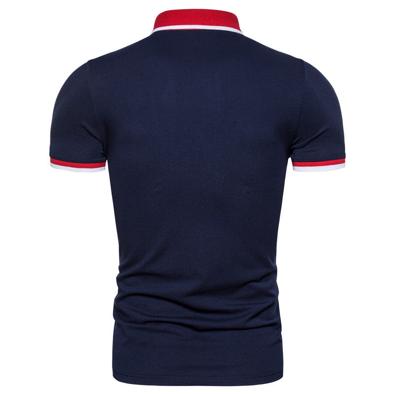 Men's Stitching POLO Shirt Plus Size Men's Short Sleeves - ARCHSHOPE