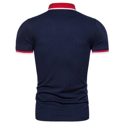 Men's Stitching POLO Shirt Plus Size Men's Short Sleeves - ARCHSHOPE
