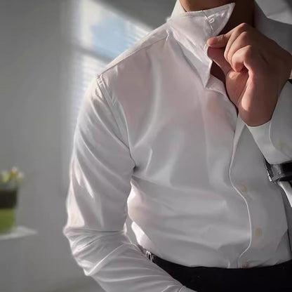 Spring Italian One-piece Collar Shirt Casual Business