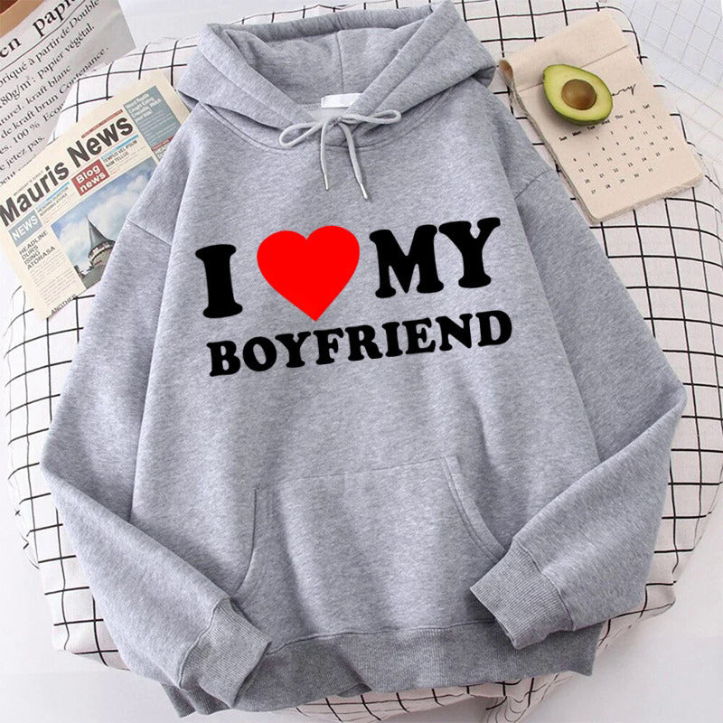 I Love My Boyfriend Girlfriend Hoodie - ARCHSHOPE