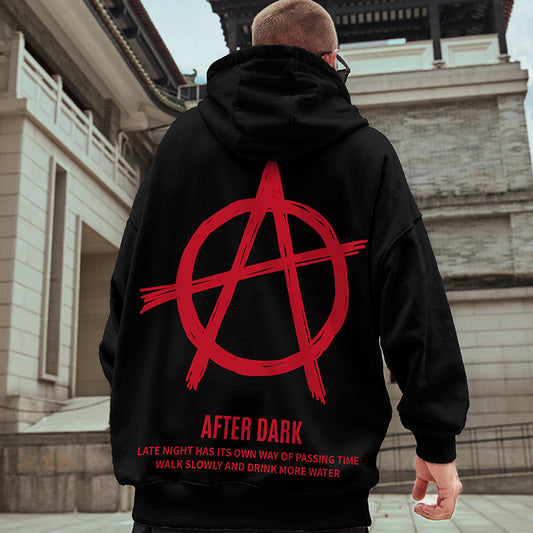 Oversize Loose Plus Fat Size Hooded Fleece Sweater Men - ARCHSHOPE