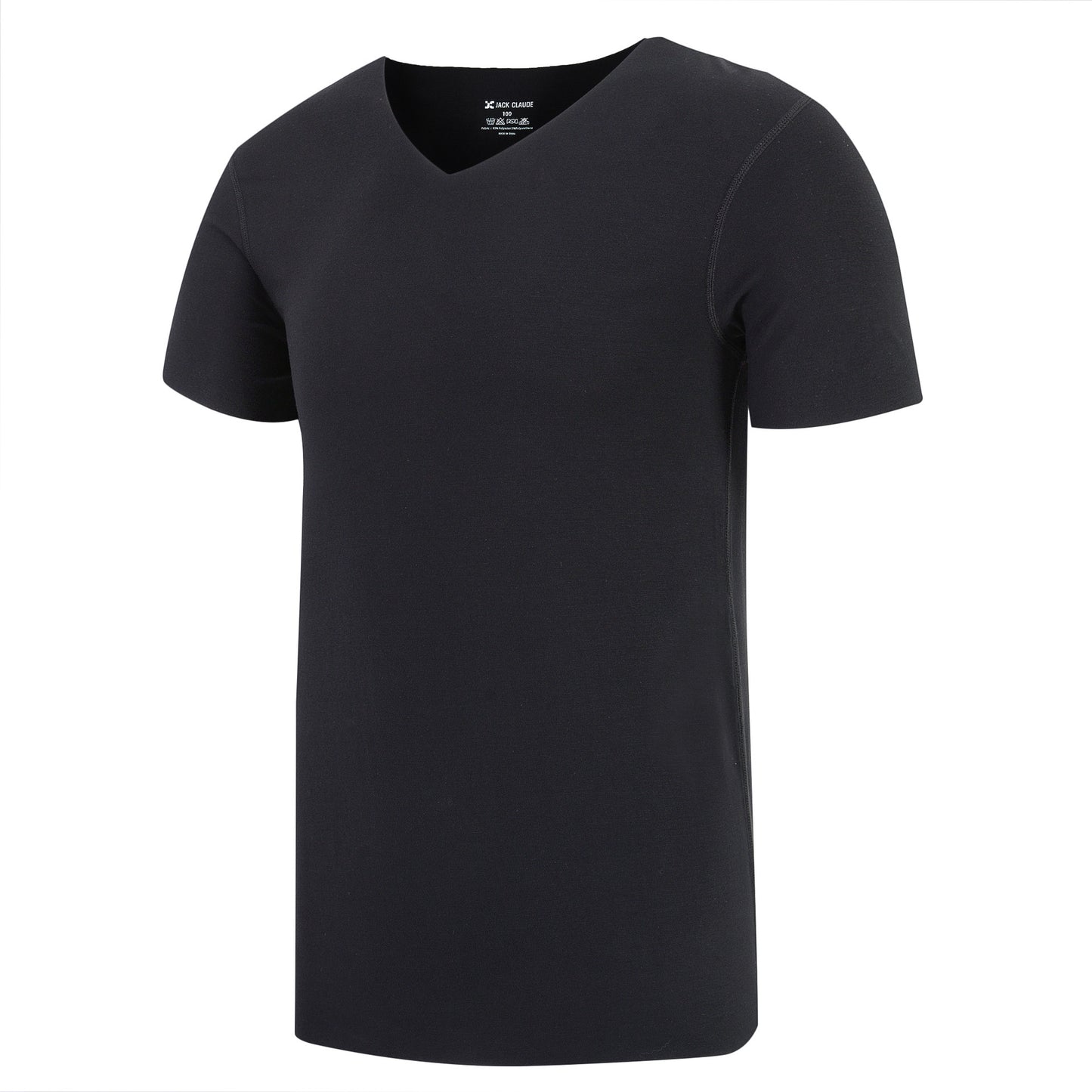 Cut half-sleeved solid color bottoming shirtr bottoming shirt - ARCHSHOPE