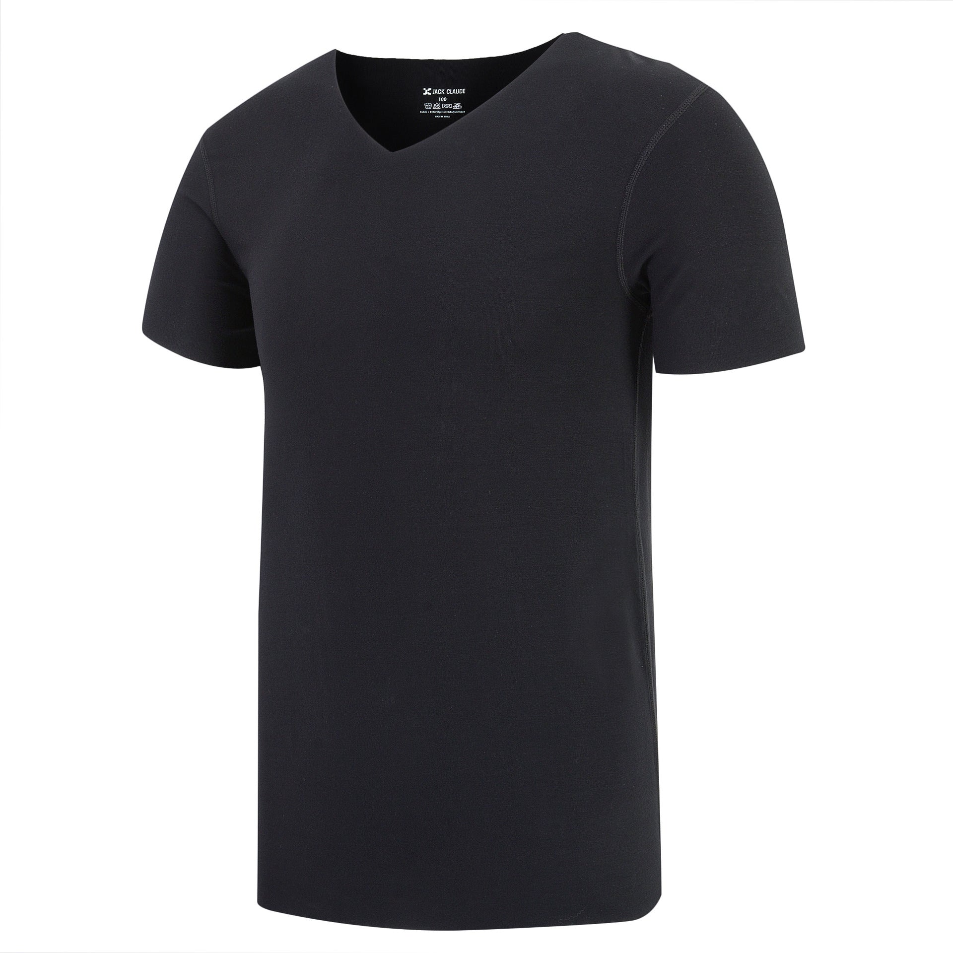 Cut half-sleeved solid color bottoming shirtr bottoming shirt - ARCHSHOPE