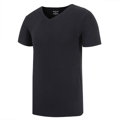 Cut half-sleeved solid color bottoming shirtr bottoming shirt - ARCHSHOPE