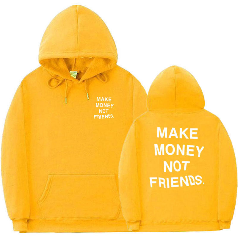 Letter printed Hoodie men's and women's fleece hoodies - ARCHSHOPE