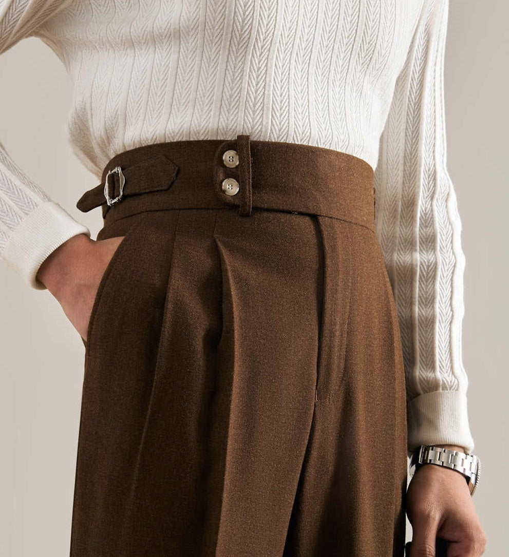 Business Casual Advanced Draped Suit Pants
