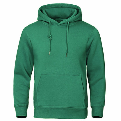 Solid Color Pullover Sweatshirt Spring Fashion Fleece Unisex Hoodie - ARCHSHOPE
