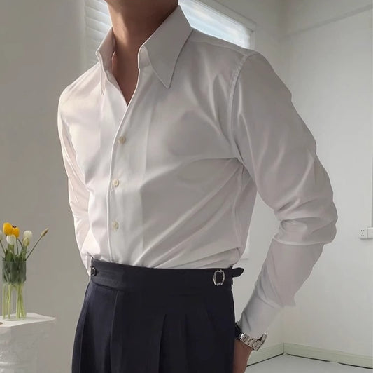 Spring Italian One-piece Collar Shirt Casual Business