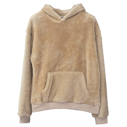 Double-sided Velvet Hooded Sweater Men's Plush Sweatshirt With Pockets - ARCHSHOPE