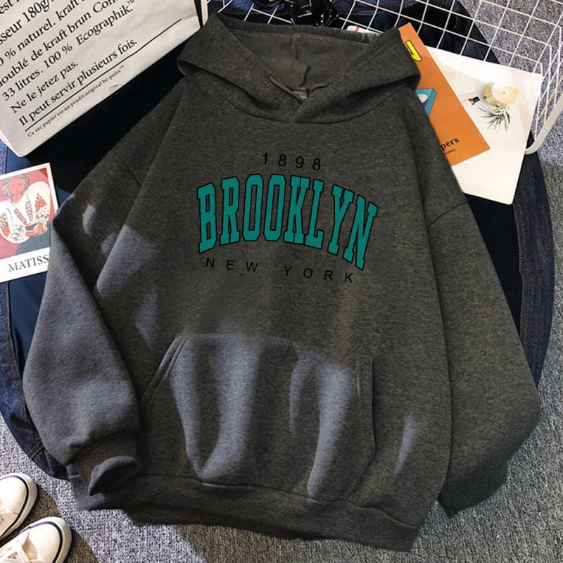 1898 Brooklyn New York Printed Women Hoodie - ARCHSHOPE