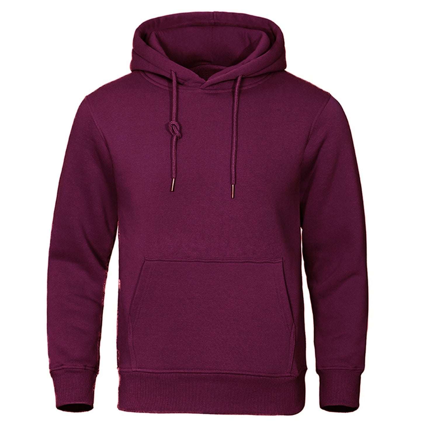 Solid Color Pullover Sweatshirt Spring Fashion Fleece Unisex Hoodie - ARCHSHOPE