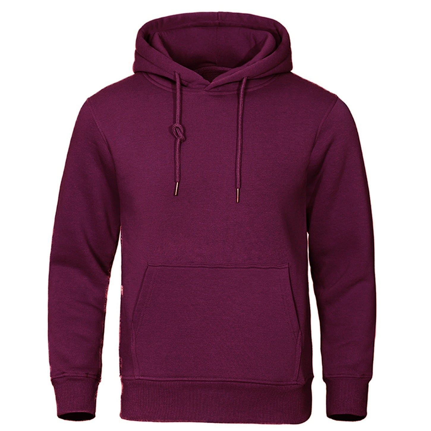 Solid Color Pullover Sweatshirt Spring Fashion Fleece Unisex Hoodie - ARCHSHOPE