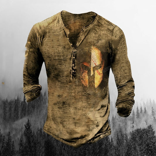 Printed Men's Street Long-sleeved Sports T-shirt - ARCHSHOPE