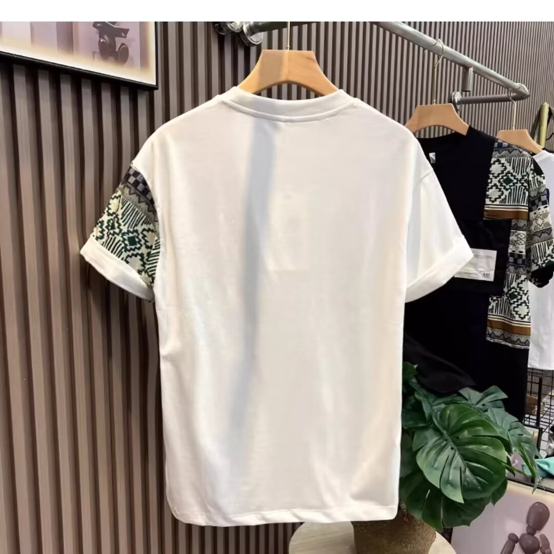 Men's T-shirt Summer New Work Clothes Style Color Matching Top - ARCHSHOPE