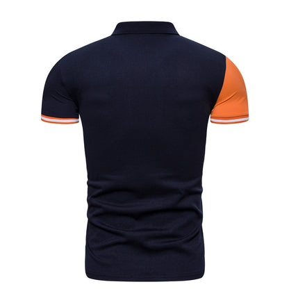 Men's Short Sleeve T-Shirt Polo Fawn Embroidery - ARCHSHOPE