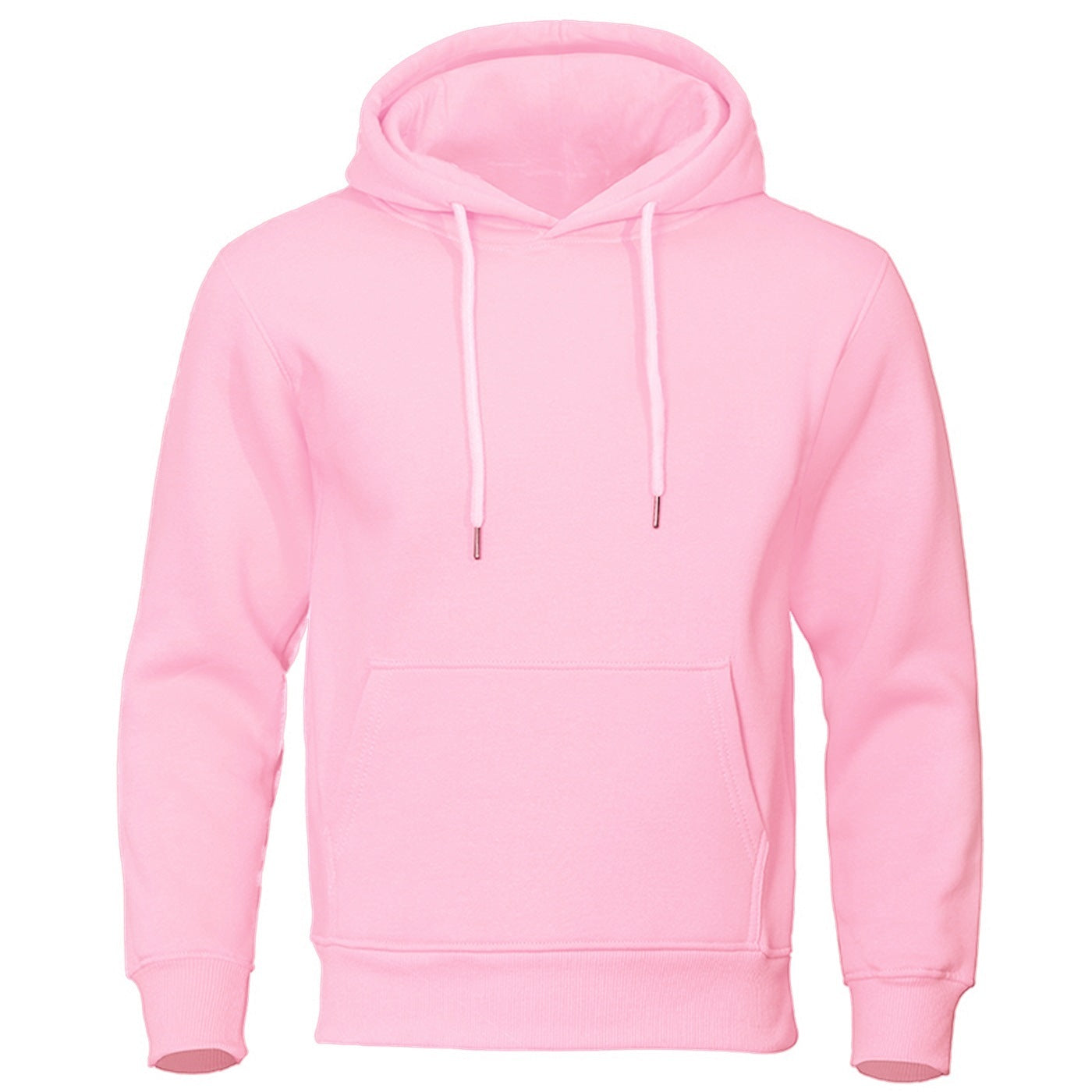 Solid Color Pullover Sweatshirt Spring Fashion Fleece Unisex Hoodie - ARCHSHOPE