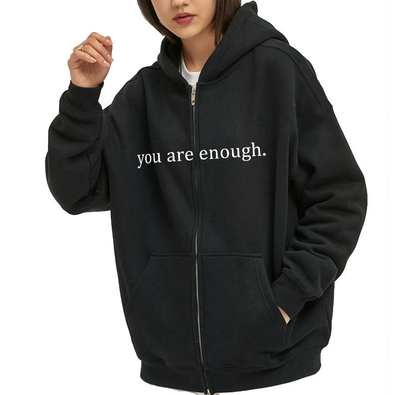 Hoodies Plus Size Sweatshirt Casual Drawstring Zipper Clothes - ARCHSHOPE