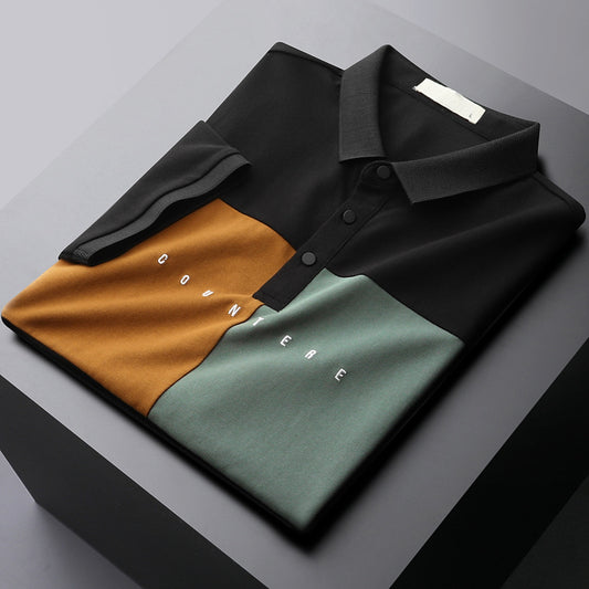 Men's Ice Silk Lapel Polo Shirt Short Sleeves - ARCHSHOPE