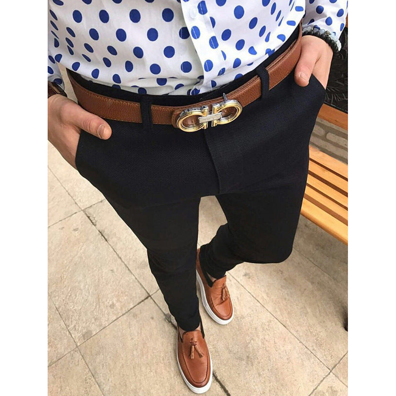 Fit Casual Trousers Men's Suit Pants Trend
