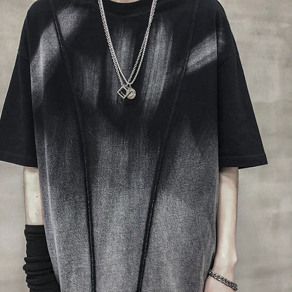 Dark water washing process short sleeve - ARCHSHOPE