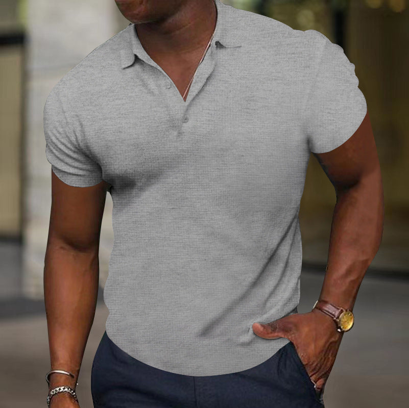 Sports Fitness T-shirt Summer Slim Fit Multi-color Short Sleeve Men's Casual - ARCHSHOPE