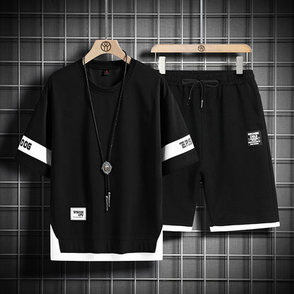 Men's Short Sleeve Loose Waffle Suit - ARCHSHOPE