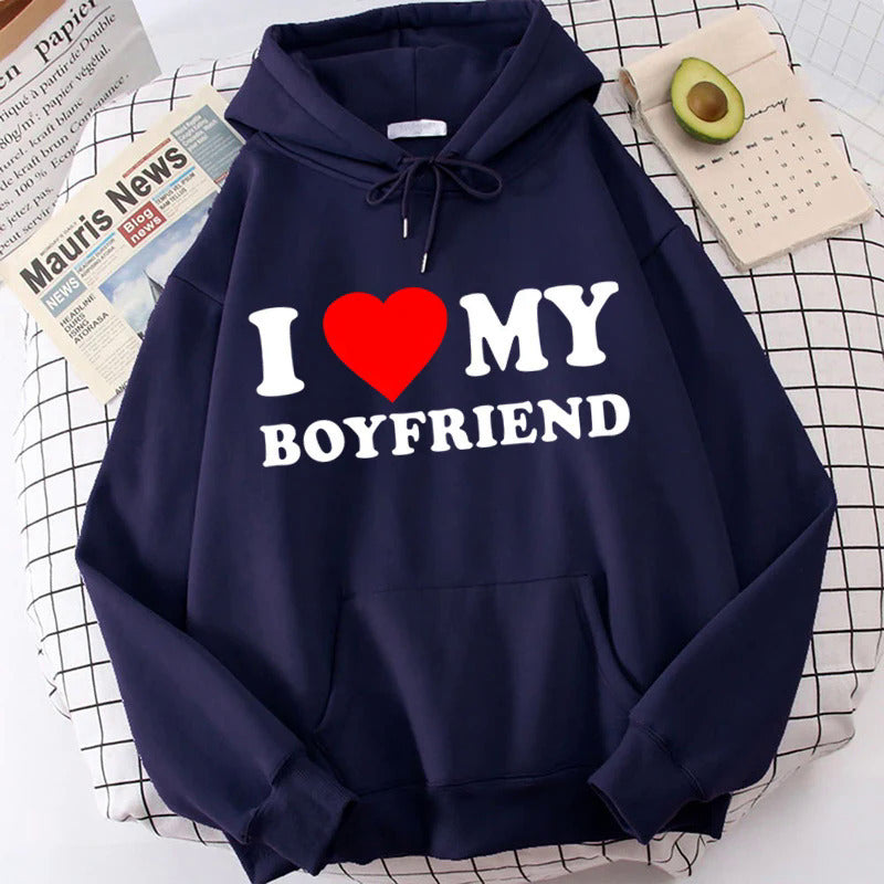 I Love My Boyfriend Girlfriend Hoodie - ARCHSHOPE
