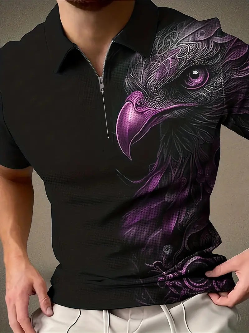 Men's Print Breathable Fashion Polo Shirt Top - ARCHSHOPE