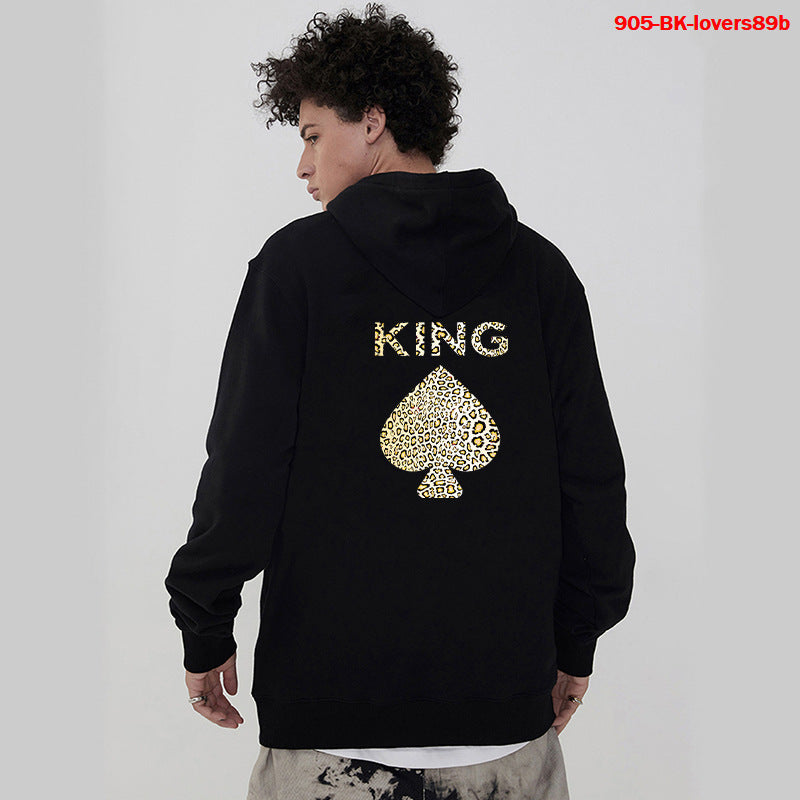 Women Hoodies King Queen Printed Sweatshirt Lovers - ARCHSHOPE