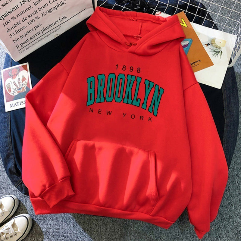 1898 Brooklyn New York Printed Women Hoodie - ARCHSHOPE