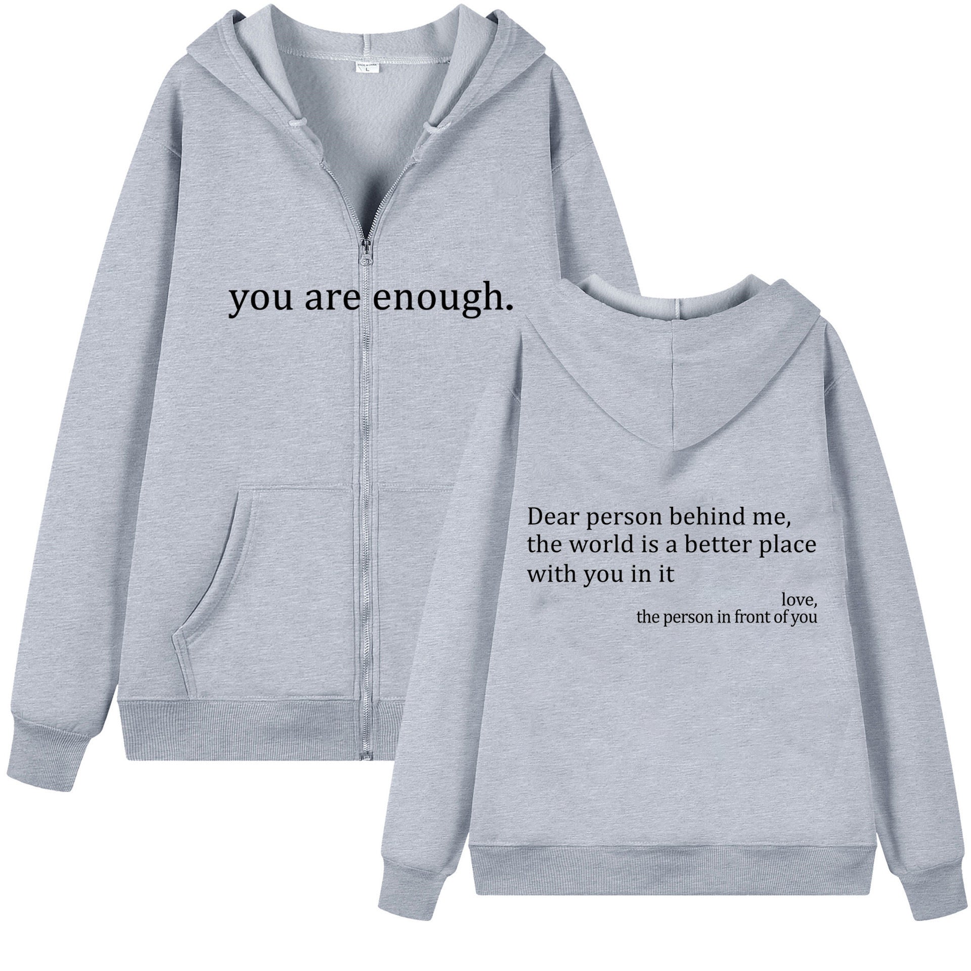 Hoodies Plus Size Sweatshirt Casual Drawstring Zipper Clothes - ARCHSHOPE