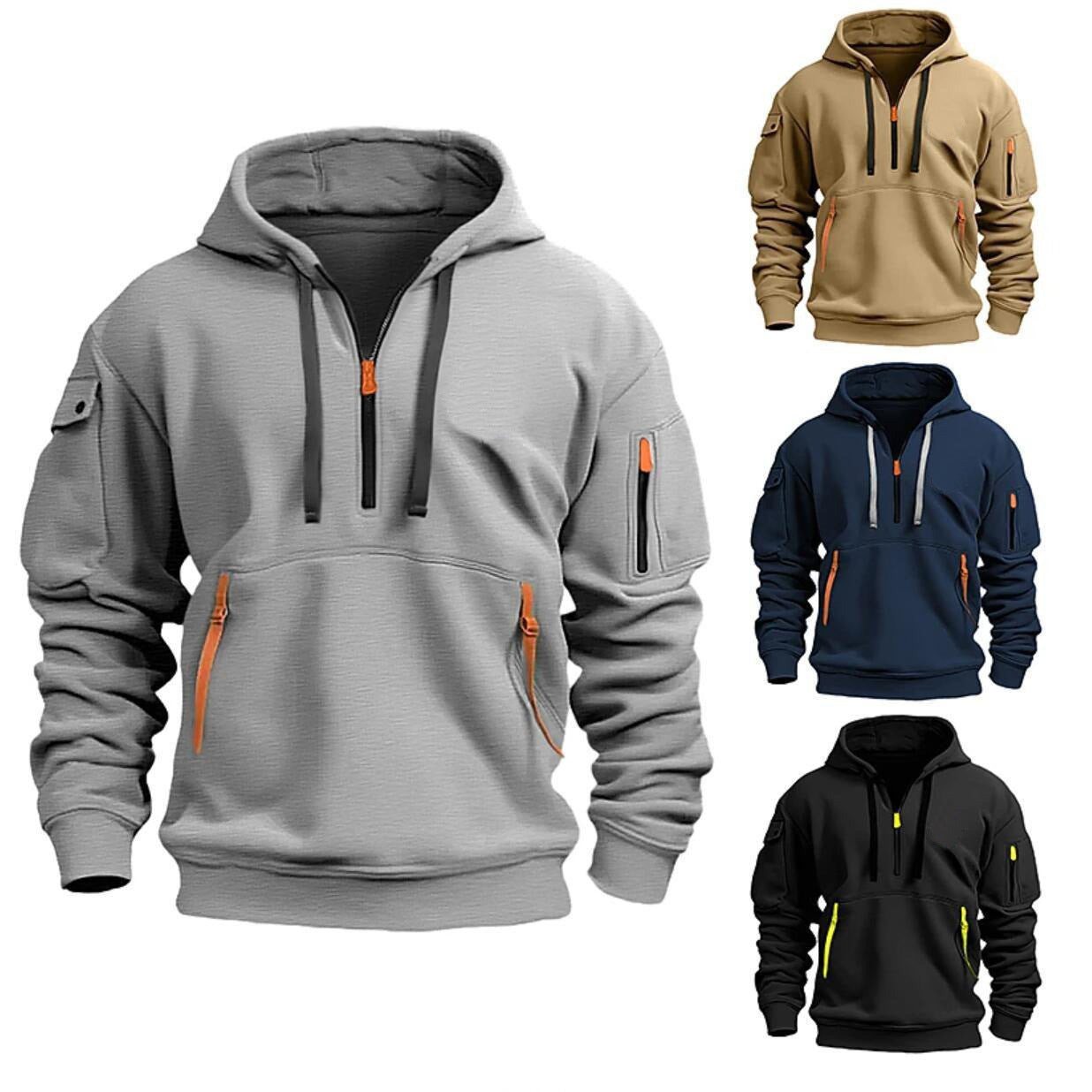 Dropped Shoulder Hooded Sweatshirt Men's Women's Plus Size Loose Pullover Fashion Sweatshirt - ARCHSHOPE