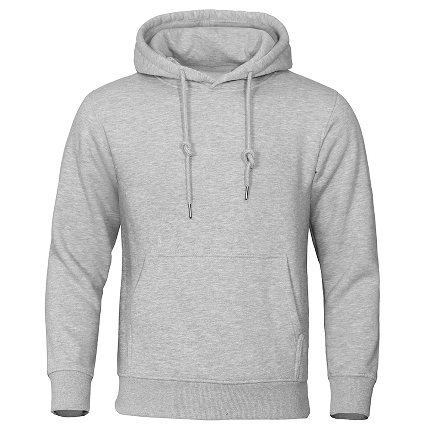 Solid Color Pullover Sweatshirt Spring Fashion Fleece Unisex Hoodie - ARCHSHOPE