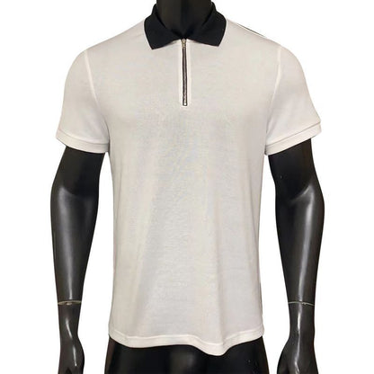 Polo Shirt Pure White Element Short Sleeve Men - ARCHSHOPE