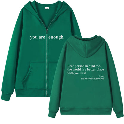 Hoodies Plus Size Sweatshirt Casual Drawstring Zipper Clothes - ARCHSHOPE