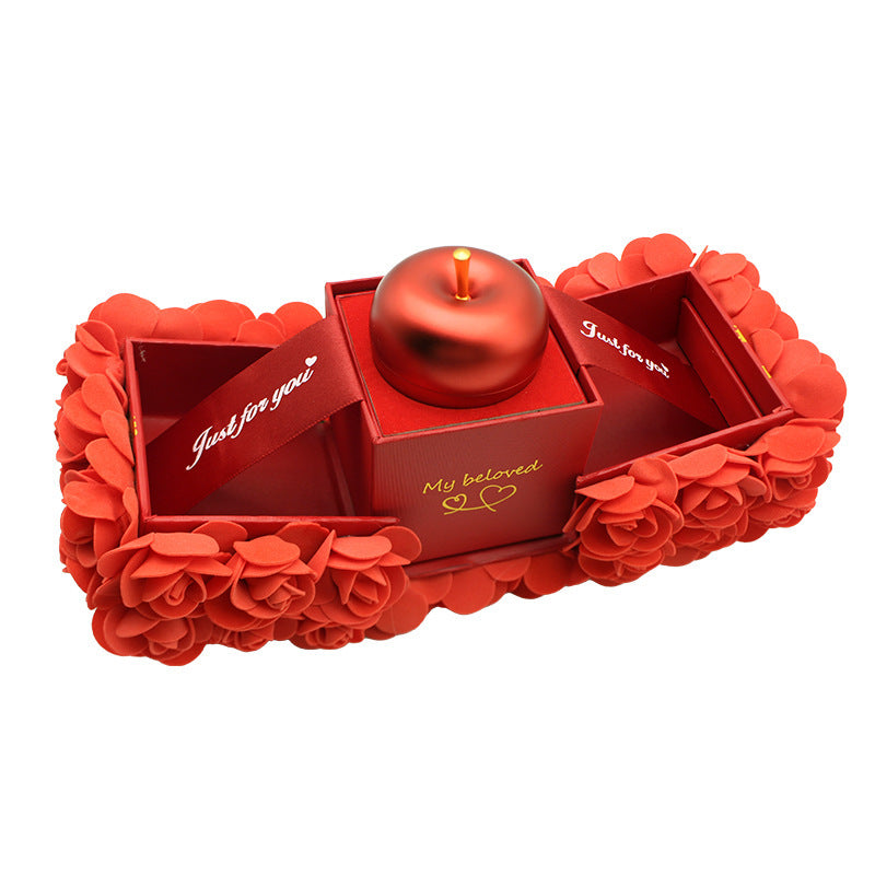Valentines Day Gift Soap Rose Gift Box Crystal Pendant Necklace Eternal Flower Jewelry Box Set Wedding Birthday Gift For Girlfriend - ARCHSHOPE