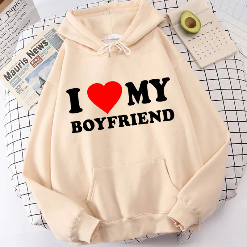 I Love My Boyfriend Girlfriend Hoodie - ARCHSHOPE