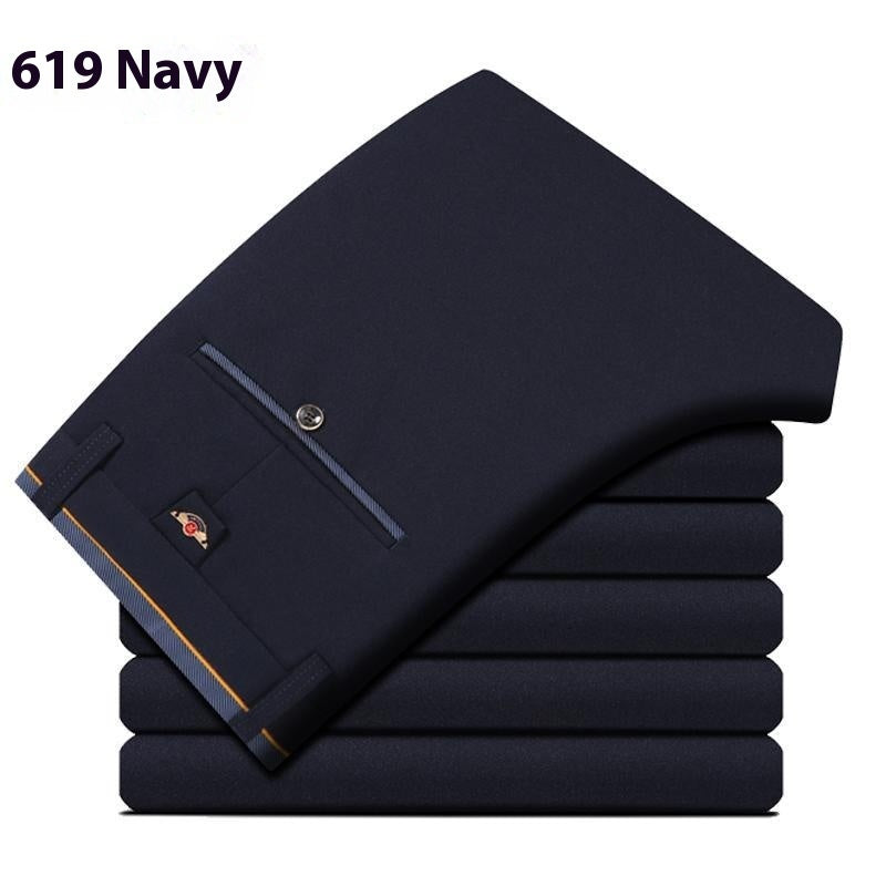 Slim Fit Stretch Pencil Pants Korean Style Suit Pants