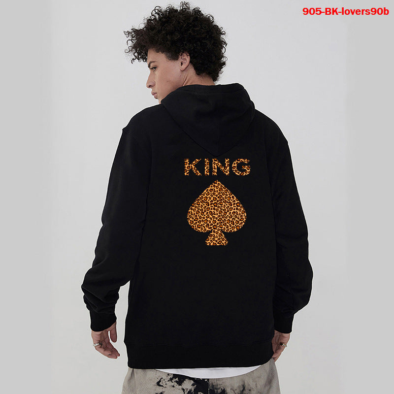 Women Hoodies King Queen Printed Sweatshirt Lovers - ARCHSHOPE