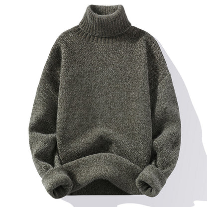 Sweater Soft Sweater Men's Slim-fit Thickened Pullover Bottoming Shirt