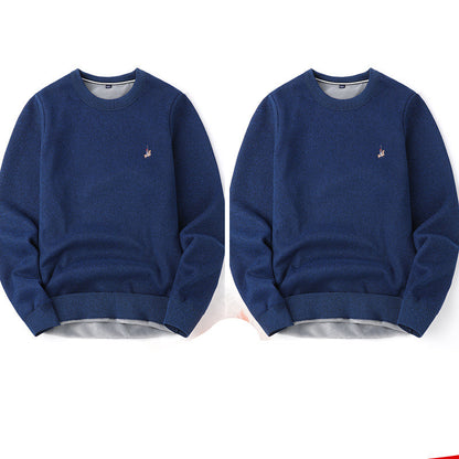 Sweater Men Autumn And Winter Plus Velvet Thickening Base