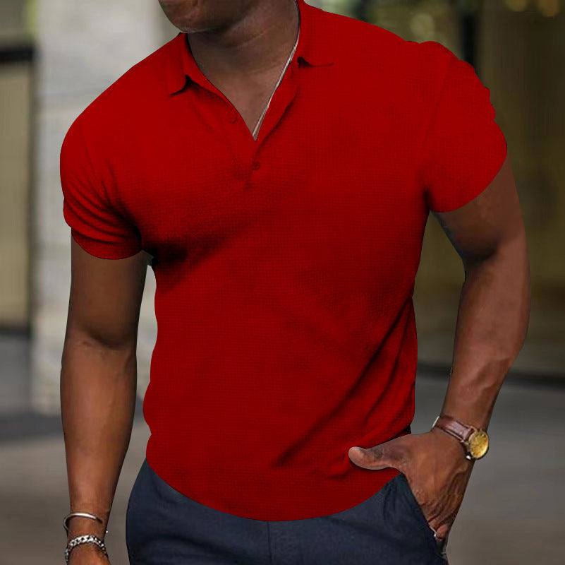 Sports Fitness T-shirt Summer Slim Fit Multi-color Short Sleeve Men's Casual - ARCHSHOPE