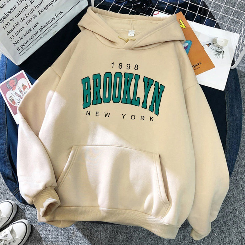 1898 Brooklyn New York Printed Women Hoodie - ARCHSHOPE