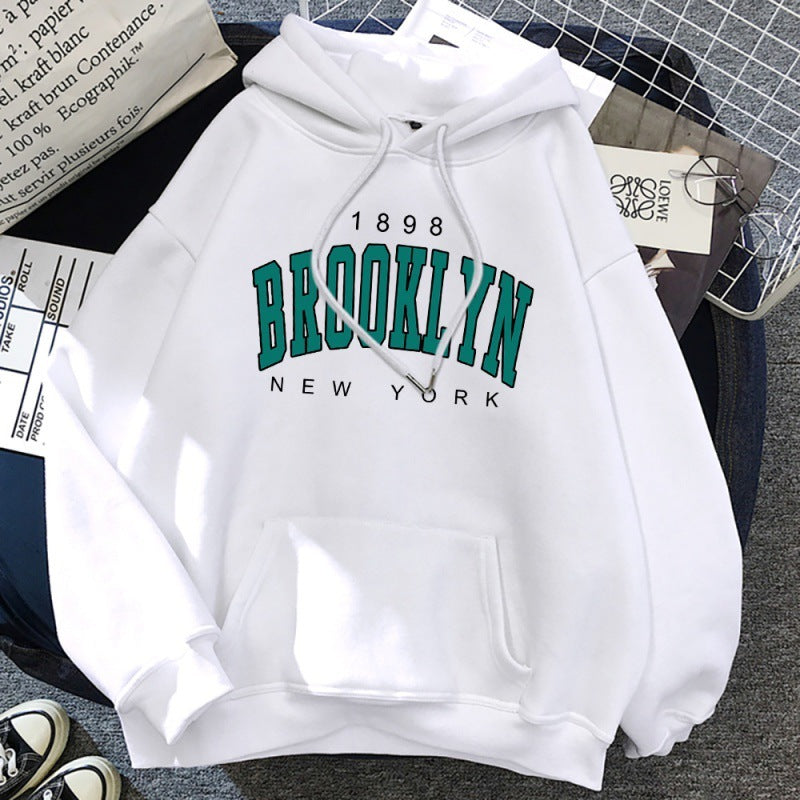 1898 Brooklyn New York Printed Women Hoodie - ARCHSHOPE