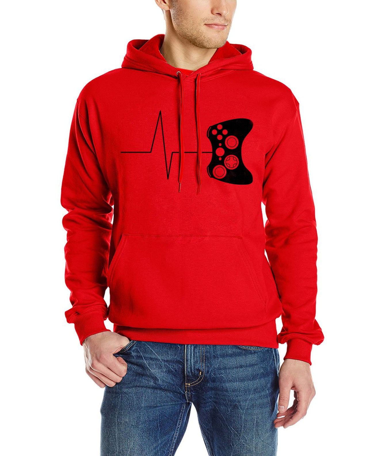 Casual Men's Loose Long-sleeved Plus Fleece Sweater - ARCHSHOPE