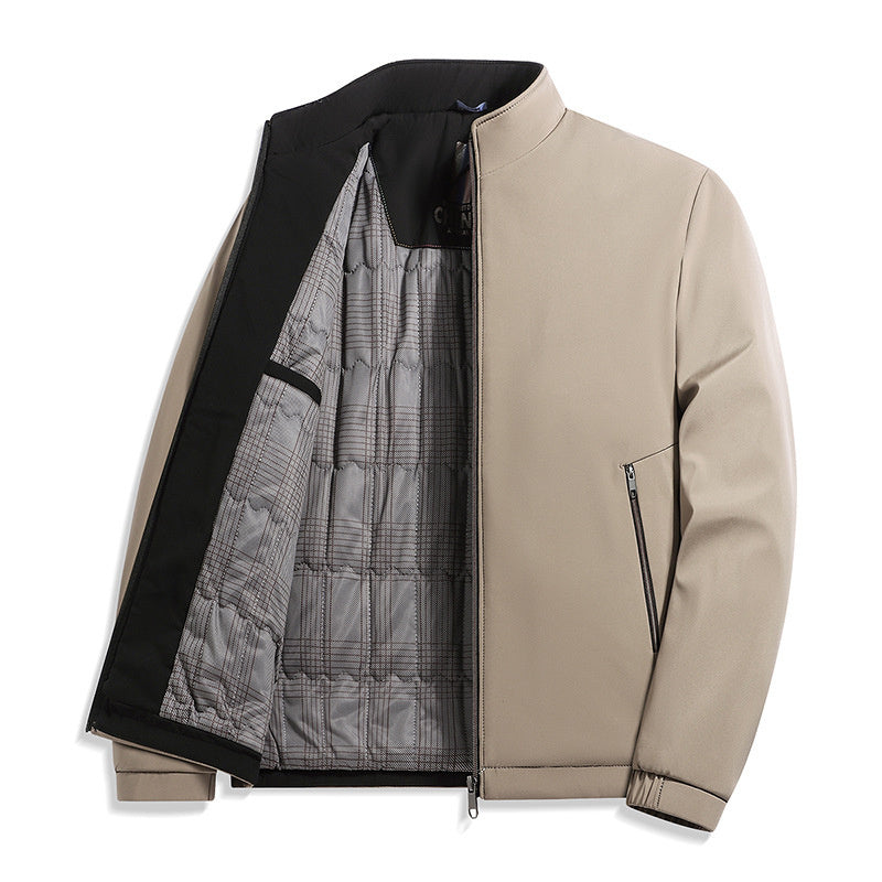 Middle-aged Men Fleece Padded Jacket - ARCHSHOPE