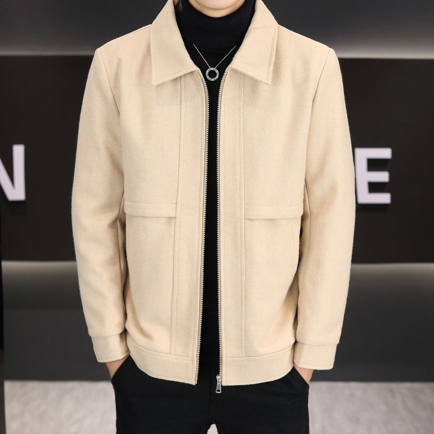 Veste à col polo décontractée de qualité supérieure de la saison Est