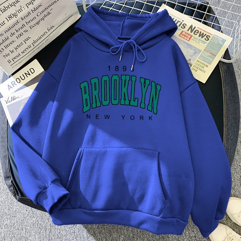 1898 Brooklyn New York Printed Women Hoodie - ARCHSHOPE